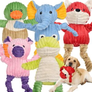 LECHONG 5 Pack Tough Dog Toys Stuff...