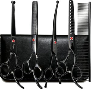 Fcysy 8-Piece Dog Grooming Scissors...