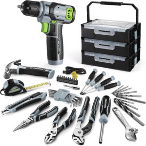 WORKPRO Power Drill Set & Tool...