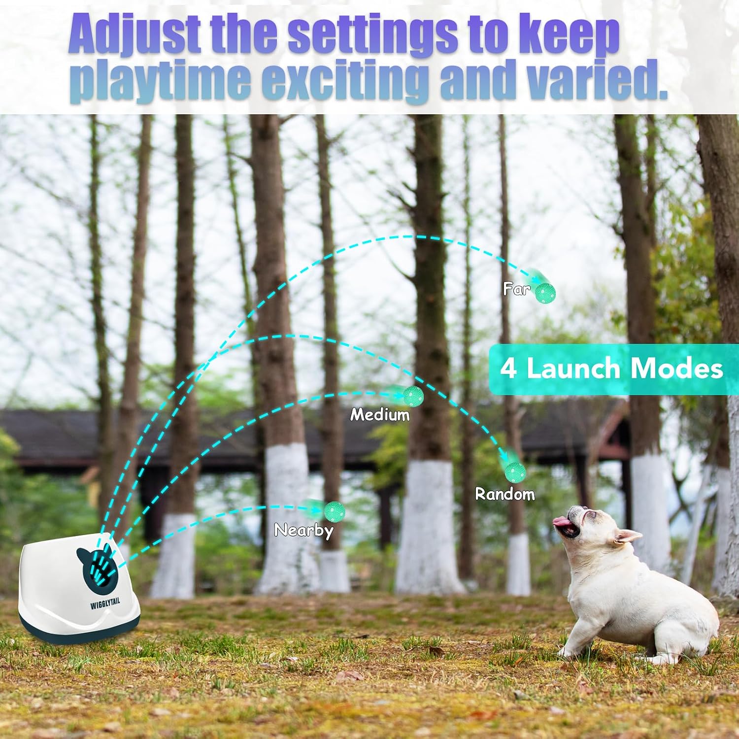 Automatic Dog Ball Launche with 9 Balls (2 inches) - Image 2