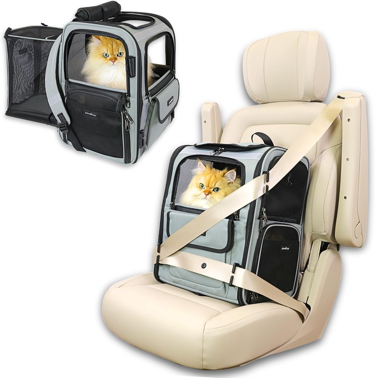 Crash-Tested Multi-Window & Expandable Cat Backpack Carrier