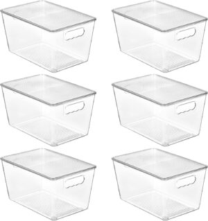 Vtopmart 6 Pack Clear Stackable Sto...
