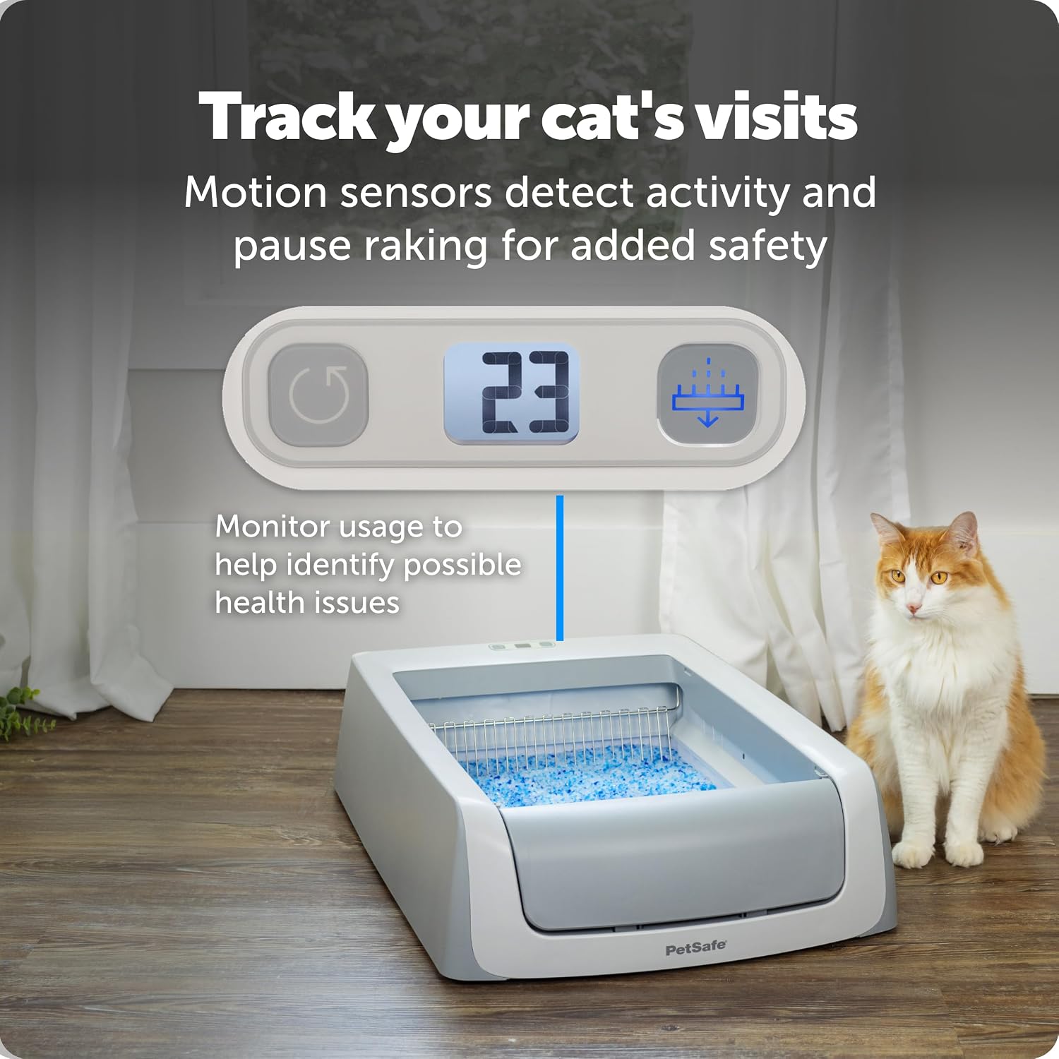 PetSafe ScoopFree Crystal Pro Legacy Self-Cleaning Litter Box, Uncovered - Image 6