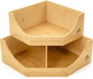 HOMESTEAD Bamboo Corner Storage Bin...