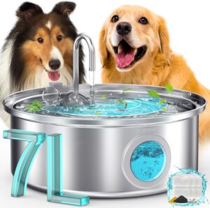 oneisall 7L/230oz Dog Water Fountai...