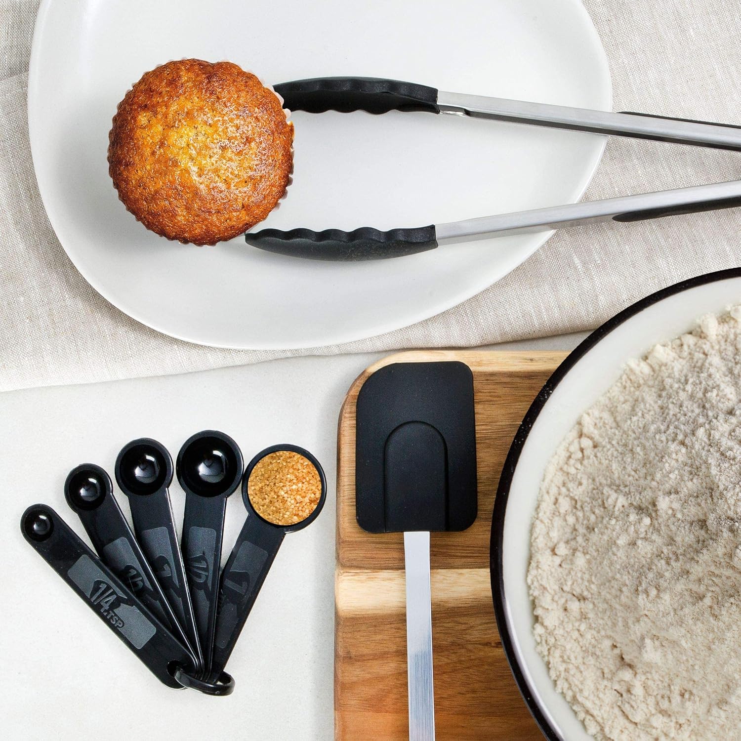 Home Hero Stainless Steel Kitchen Utensils Set - Heat-Resistant Silicone & Nonstick Tools - Durable Stainless Steel Kitchen Gadgets - Complete Kit Measuring Cups & Spoons - 41-Piece Set - Image 6