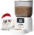 Automatic Cat Feeder, 3L Cat Food Dispenser with 10s Voice Recorder, Pet Feeder up to 8 Meals per Day, Timed Dog Feeder (White-Basic)