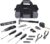 Amazon Basics 65 Piece Home Repair Tool Kit Set With Carrying Bag, Hand Tools, Socket Set, SAE and Metric, Silver, Black