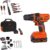 BLACK+DECKER 20V MAX 68-Piece Cordless Drill and Home Tool Project Kit with Tool Storage Bag (LDX120PK)