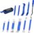 GOOACC 11PCS Trim Removal Tool Kit, Metal & Nylon Pry Tools Set for Car Door Panel, Dashboard, Audio, Clips, Fastener Remover w/Storage Box – Blue