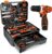 255-Piece Tool Set – Tool Kit with 12V Cordless Drill Driver, Toolbox Storage Case with Drawer, General Household Drill Set for DIY Projects, Home Repairs, Handyman