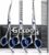 GLADOG Professional 5 in 1 Dog Grooming Scissors Set with Safety Round Tips, Sharp and Heavy-duty Pet Grooming Shears for Cats