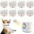 8 Pack Dog Balls, Dog Toy Balls 2.28” – Indestructible Dogs Ball for Aggressive Chewers, Small Tennis Ball for Dogs(Small/Medium), Fit Same Listing Automatic Launcher Only​ ETPU Material