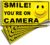 iSYFIX Smile You’re on Camera Stickers for Business, 4×2 Inch, 6 Pack