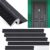 Yuntau 5 Pcs Screw On Door Weather Stripping Kit, 42″/36″, Black