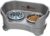 Neater Pet Brands Neater Feeder Deluxe Mess Proof Cat Bowls Elevated, Made in USA, No Spill Raised Bowls for Indoor Cats, Stainless Steel Food and Water Bowl Set, Pet Dish Feeding Station, Gunmetal