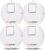 EVA LOGIK Modern Ultra-Thin Window Alarm with Loud 120dB Sound and Vibration Sensors Compatible with Virtually Any Window, Glass Break Alarm Perfect for Home, Office, Dorm Room- 4 Pack