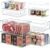Heyuzb 8 PACK Freezer Organizer Bins Fridge Organizers and Storage Stackable Refrigerator Organizers Bins with Side Handles Clear Storage Bins for Pantry, Under Sink, Kitchen Cabinet