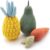 Nina Woof Organic Cotton Squeaky Dog Toy Set – Fruits & Veggies Pack