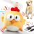 GUKCO Interactive Dog Toys, Moving Ball Toy with Jumping & Music(Chick)