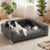 Veehoo Elevated Dog Bed Indoor, Wood Furniture Style Dog Couch Sofa