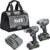 FLEX 24V Brushless Cordless 2-Tool Compact Combo Kit: 1/2-Inch 2-Speed Drill Driver and 1/4-Inch Hex Impact Driver with (2) 2.5Ah Lithium Batteries and 160W Fast Charger – FXM205-2A