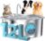 Dog Water Fountain for Large Dogs: Stainless Steel Dog Fountain Water Bowl